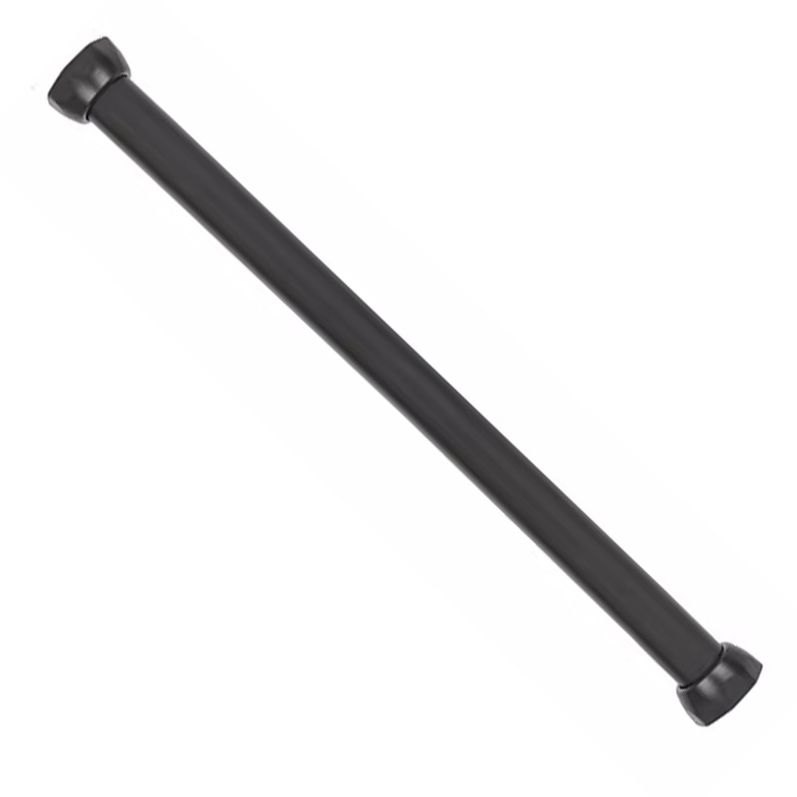 Strapazierfähige schwarze Kleiderstange, verstellbar, 50,8 - 170,8 cm, Kleiderstange mit Flansch und Schrauben, Wandschrank für maximalen Stauraum (60 cm)