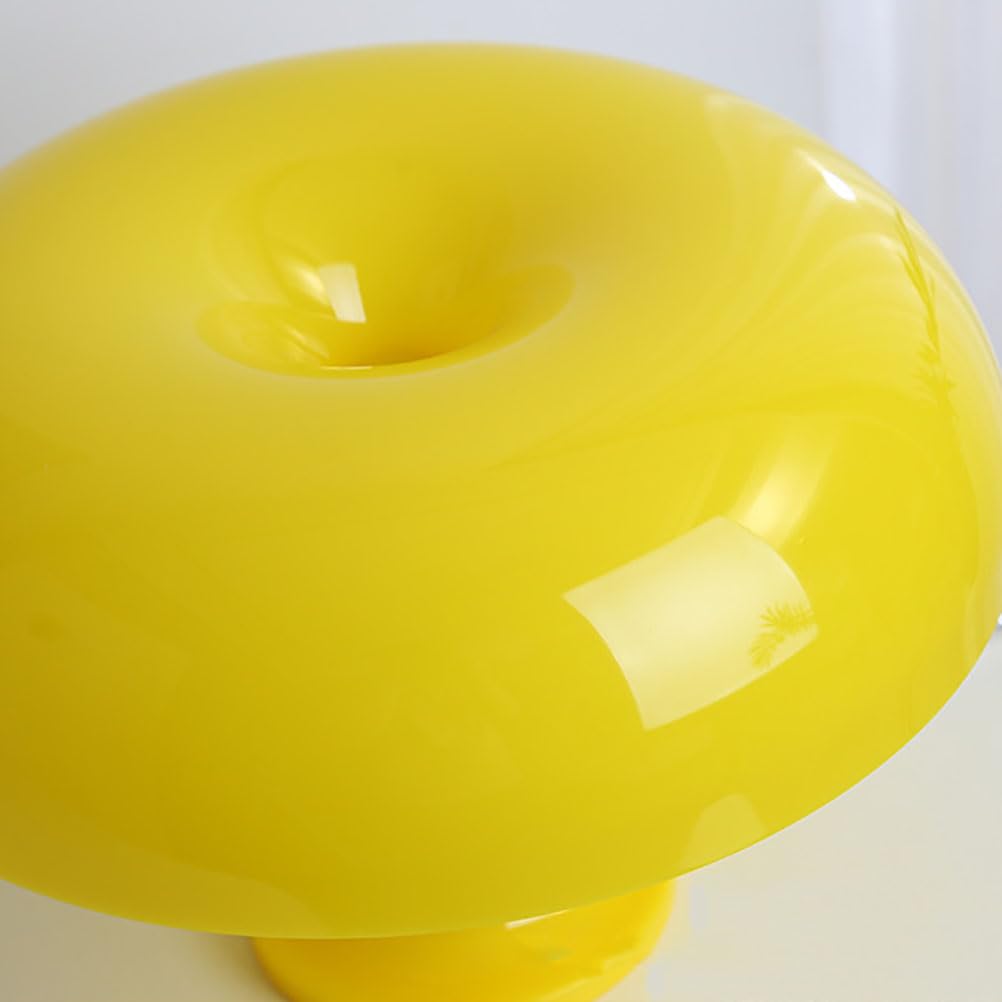 Pilz Tischlampe LED Pilz Tischleuchte Yellow Mushroom Lamp Dimmbare mit USB Kabel 3000K-6000K Pilz Lampe Nachttischlampe Retro Schreibtischlampe für Schlafzimmer Wohnzimmer Bars Dekor