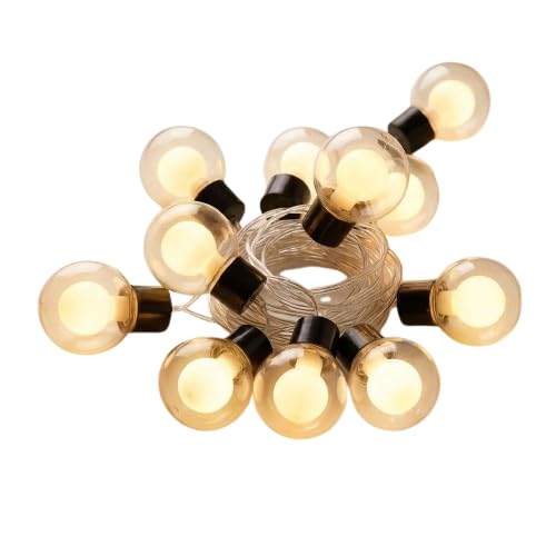 MPROW 14 Multi Ball Globe String Lights with 14 Double Balls, Patio Lights, Hanging Indoor/Outdoor String Lights for Diwali Cafe Party Decor Festival Christmas/6 Meter-image-3