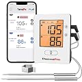 ThermoPro Wireless Meat Thermometer of 650ft for Smoker Oven, Meat Thermometer Digital Wireless with 2 Meat Probes, Bluetooth Meat Thermometer for Cooking, BBQ Smoker Grill Thermometer Rechargeable