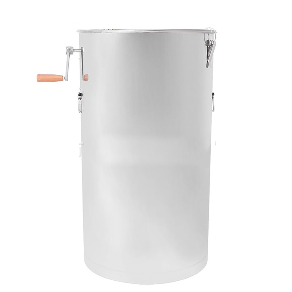 Estrattore di Miele, Acciaio Inox Smielatore Manuale, 2 Telai con Manovella, per apicoltori
