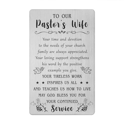 Gezxin Presentes de agradecimento para a esposa do pastor para mulheres, presentes para pastores, esposa, dia de agradecimento, ideias de aniversário, aniversário, Natal, dia dos namorados, presentes