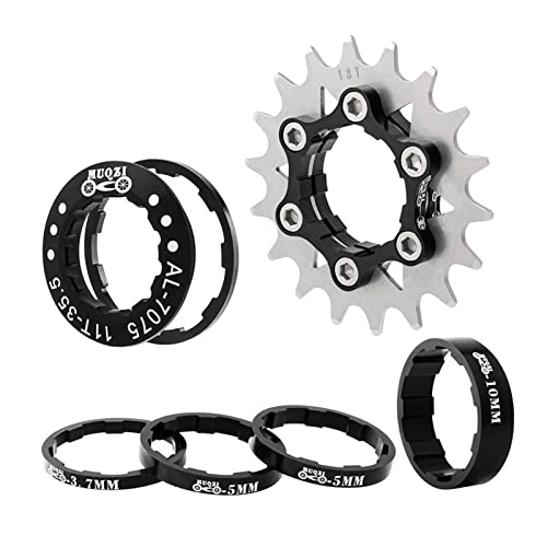 Engranaje Cog Convertidor Espaciadores y Cubierta Monovelocidad para Modificación de Bicicletas