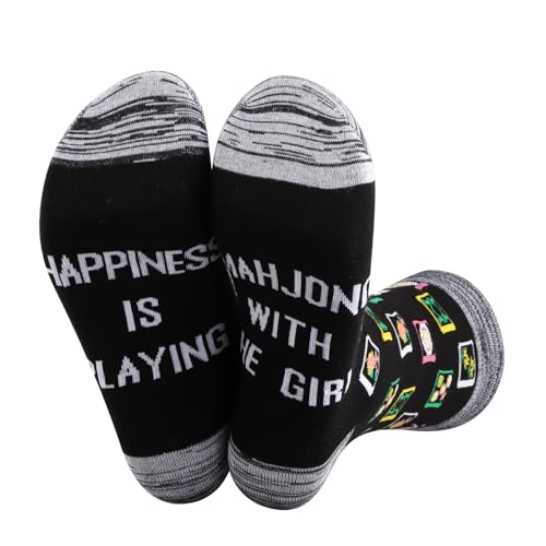 Chaussettes Mah Jongg lot de 2 paires de chaussettes de jeu de société pour joueur