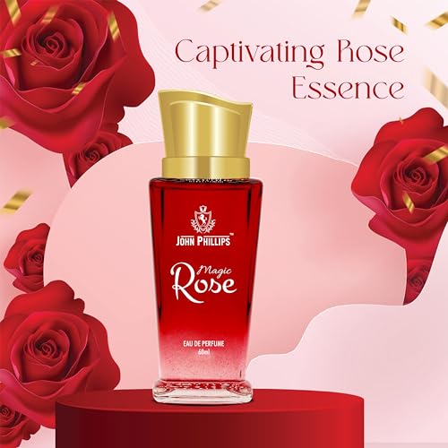 Image of JOHN PHILLIPS FIRST LOVE & MAGIC ROSE Eau De French Perfume Combo Gift Set For Women (Pack Of 2,120ML)
