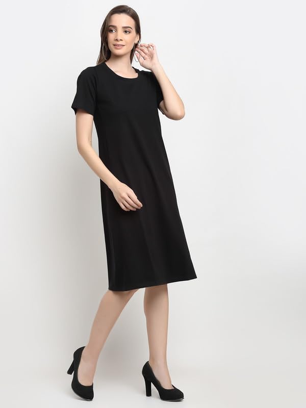 Image of Women's A-Line Cotton Midi Dress