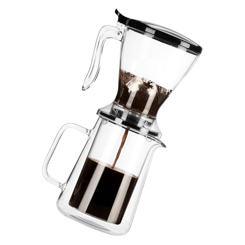 Image of APGLSXY Premium Borosilicate Glass Pours Over Coffee Set 650ML Capacity Drips Filter Cup & Pots Ideal for Hand Drips Enthusiasts Pitcher