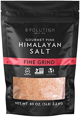 Evolution Salt Gourmet Pink Himalayan Fine Grind, 5 lb