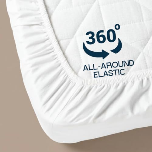 Image of Bulk 24-Pack Hotel Fitted Sheets Queen Size, White | Resort & Commercial Bedding, 16-Inch-Deep Pocket, Ultra Soft, Cooling, Breathable, Wrinkle Resistant, OEKO-TEX Certified
