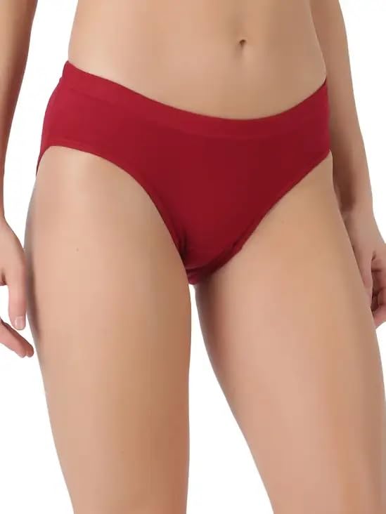 Image of INNERO Ladies Panties Combo, Cotton Brief for Women, Panty Hipster Women's Underwear Pack of 4 - Colour May Vary