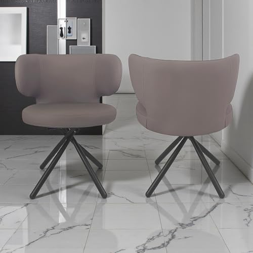 Image of The Attic Elite Modern 6 Seater Dining Set,Light Grey,Black, Rose Gold & Cream,160Cms