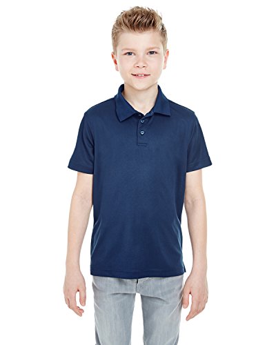 UltraClub Youth Cool & Dry Mesh Piqué Polo S NAVY