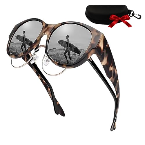 Belladora Fit over Sunglasses– HD Polarized UV400, Oversized Fashion Shades for Outdoor & Everyday Wear