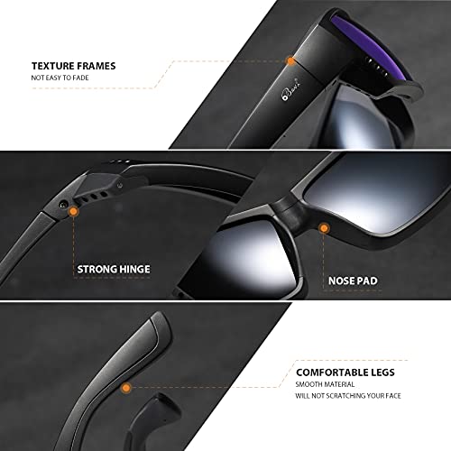 Image of Bevi Polarized Sports Sunglasses Ultralight TR90 Frame Glasses Flexible and Durable for Men Women Sun Glasses