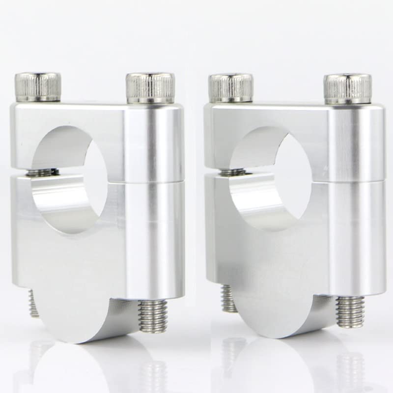Rehausseur guidon 22mm Yamaha XT 500 adaptateur pince extension moto argent
