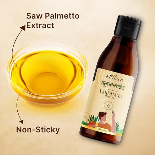 Image of Satthwa Vardhana Hair Oil | Rosemary, Pumpkin Seed & Saw Palmetto | Natural DHT Blockers for Hair Fall Control | For Men & Women | 150ml
