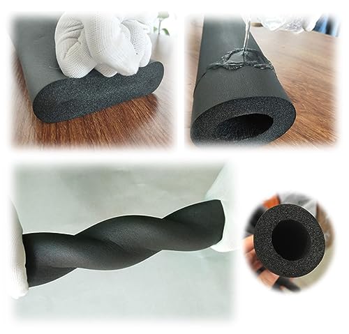Isolamento per tubi in schiuma morbida da 1,8 m, resistente all'acqua, per unità AC, 28 mm di diametro interno x 9 mm, imbottitura a T, ideale per applicazioni domestiche e HVAC