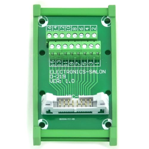 Módulo de interfaz IDC-16 para riel DIN con bloque de terminales Electronics-Salon 2