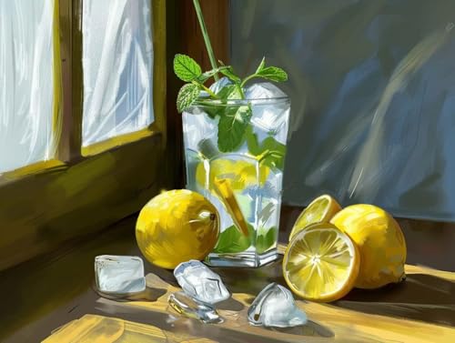 Diamond Painting Pierres Précieuses cabane au citron : le cadeau créatif idéal 70x90 cm