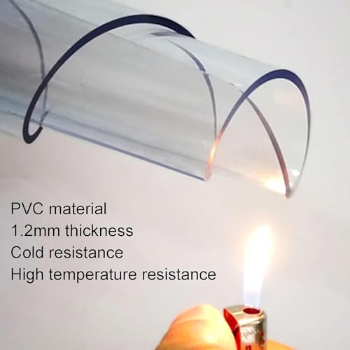 Rideau à lanières en PVC transparent push-pull pour isolation de patio - 3