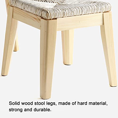 Taburete de madera maciza resistente que soporta gran peso sin balanceos 8