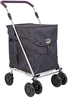 Sholley Deluxe Folding Shopping Trolley, 4/6 Wheels, Light, Strong & Stable, Aids Mobility for Shopping (Kensington, Petite)
