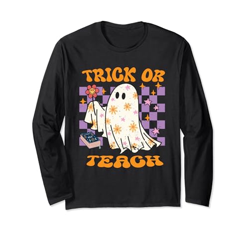 Trick or Teach Halloween Teacher's Delight Maglia a Manica