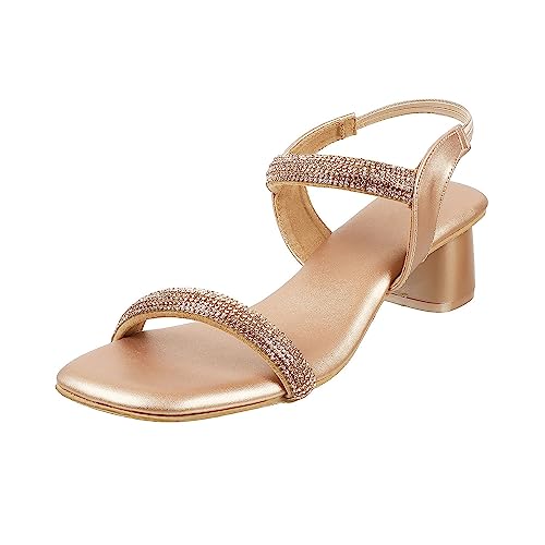 Image of Metro Women Synthetic Leather Fashion Block Heel Sandal