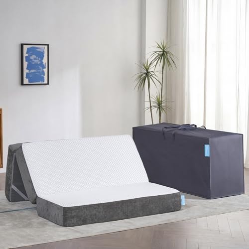 Image of Odorless Foldable Mattress Medium Full Size 75 inch x 54 inch x 8 inch