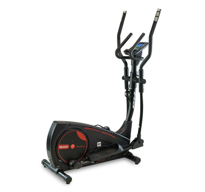 Bicicleta Elíptica BH Munich Connect   Kinomap,Zwift   Volante 12kg   Magnética   Peso máximo Usuario 120kg   Monitor LED Connect