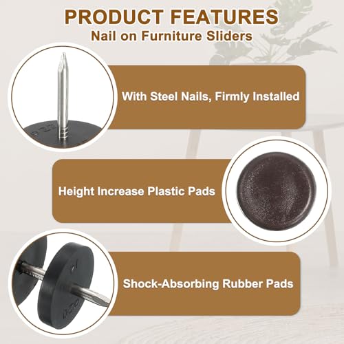 Protectores para patas de silla redondos que cuidan el suelo de tu hogar 4