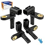 ABSホイールスピードセンサー4個セット - フロント&リア、運転席&助手席側 - 2007-2017 トヨタ タンドラ & 2008-2017 セコイアに対応 - OEM# 89542-0C020、89543-0C020 YINZHIGUO