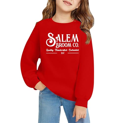 Kids Toddler Boys Girls Halloween Clothing Long Sleeve Pullover with Letter Pattern Autumn Halloween 𝗣a𝐫𝐭y T-Shirt