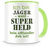 ✅ Schenke Freude: Lustige Tassen zaubern ein lächeln ins Gesicht von Mann, Frau, Bruder, Schwester, Vater, Mutter, Sohn, Tochter, Partner, Freund oder Freundin. Perfekt auch im Präsentkorb als kleine Aufmerksamkeit. Super Jäger Geschenk.