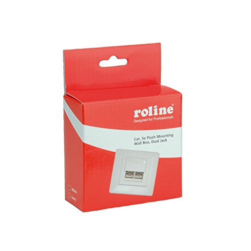 Preisvergleich Produktbild ROLINE 25168501 Kat. 5e Dose, Unterputz, ungeschirmt Elfenbein