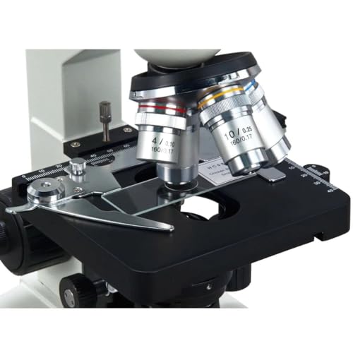 Image of OMAX - 40X-2500X LED Digital Trinocular Lab Compound Microscope with 5MP Camera and Mechanical Stage - M83EZ-C50S