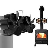 Ventilador de calor para estufa de leña,Ventilador de estufa de leña accionado por calor,Ventilador silencioso activado por calor para estufa de leña - Ventilador de estufa de leña, accesorios de estu