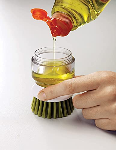 PC-SQUARE-Plastic-Cleaning-Brush-with-Soap-Dispenser-for-Kitchen-Sink-Dish-Washer-with-Storage-Stand-Multi-Colour