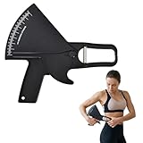 Caliper Körperfettzange, Körperfettzange,Körperfett Messgerät,Akkurate Caliper Körperfettzange Zur Messung Körperfettanteils,Fettzange Körperfettmessgerät Für Fitness Fettabbau (Schwarz)