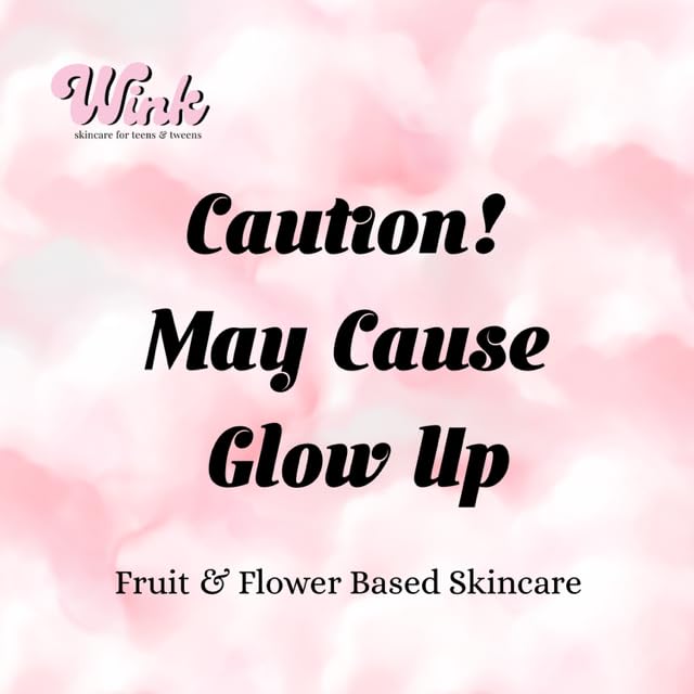 Wink Skin Care Kit for Teens | Plant-Based Facial Kit for Girls & Tweens, 4-Piece Set with Milk Cleanser, Rose Petal Toner, Face Fruit Serum & SPF Moisturizer, Mom-Approved Essential Kit for Young - Image 9