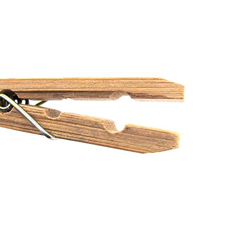 Heavy Duty Carbonized Bamboo Clothes Pins For Crafts, Clothes And More - 48 Count - Bamboomn #TOP1