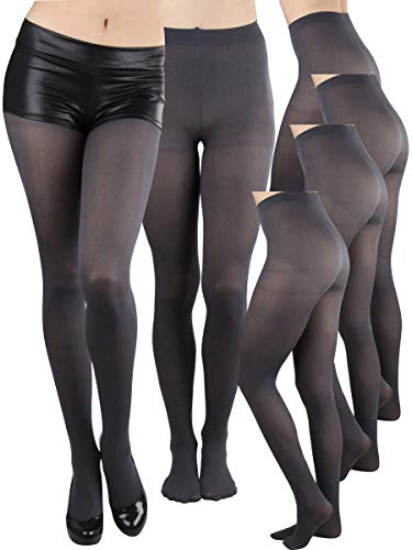 Image of ToBeInStyle Womens Pack of 6 Muted Color Opaque Tights