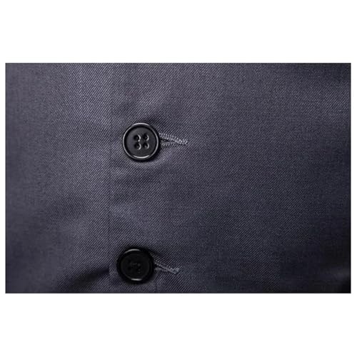 Men's Plus Size V-Neck Single Breasted Sleeveless Waistcoat – Suit Vest For Fall Wedding Business Party4