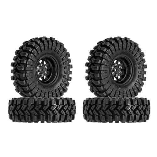 Pneus de crawler RC 1.0 jantes beadlock pour Axial SCX24 et TRX4M