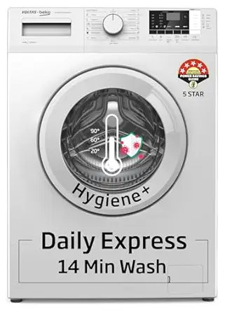 Voltas Beko, A Tata Product 6 Kg 5 Star Fully Automatic Front Loading Washing Machine (2023, WFL6512B7CUSKA/WXV, White, In-Built Heater)