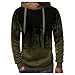 RYTEJFES Herren Kapuze Pulli Tie dye Gedruckt Langarm Kapuzenpullover Hoodie Pullover Sweatshirt Sweatjacke Kapuzenpulli mit Kapuze und Känguru-Tasche Lange Ärmel Kordelzug Herbst Winter Top