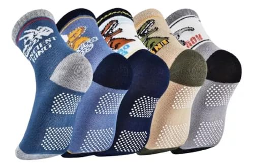 Meia Infantil Antiderrapante Kit 12 Pares Menino Criança Masculino Variadas (2 a 4 Anos, BR, Idade,