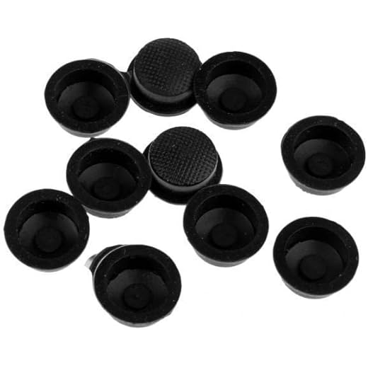 MERISHOPP 2x10pcs 18650 LED Torch Caps Black