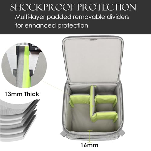 Bolsa insert para cámara SLR mini shockproof gris miniatura 7