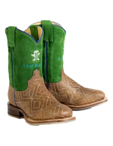 Tin Haul Kid`s Gridlock Ride Em Cowboy Tan Cowboy Boot Brown 13 M2
